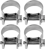 Akcesoria do urządzeń ogrodniczych - VOREL Obejma opaska śrubowa zaciskowa ocynkowana W1 mini 18-20mm 4szt - miniaturka - grafika 1