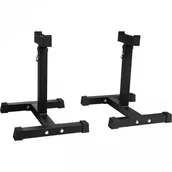 Pozostały sprzęt i akcesoria do ćwiczeń - Gorilla Sports Stojaki pod sztangę, czarny (100865-00022-0001) - miniaturka - grafika 1
