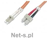 Digitus Patchcord światlowodowy LC/SC 50/125um 5m pomarańczowy DK-2532-05 - Kable miedziane - miniaturka - grafika 2