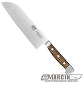 Noże kuchenne - Güde nóż Santoku, seria Alpha, podwójnym ostrzem, uchwytem beczka dąb 18 cm długość ostrza E746/18 - miniaturka - grafika 1