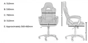 AROZZI Enzo - Fotel gamingowy - niebiesko czarny ENZO-BL - Fotele gamingowe - miniaturka - grafika 7