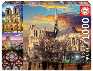 Educa 1000 EL Notre Dam e kolaz - Puzzle - miniaturka - grafika 3