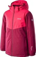 Kurtki narciarskie - Hi-TEXT Hi-TEXT Dziewczęca kurtka narciarska Hi-Tec Olmo JRG zimowa snowboardowa różowa rozmiar 164 5902786276448 - miniaturka - grafika 1