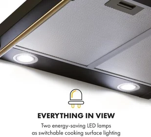 Klarstein Victoria 60 Czarny (DSM-Victoria-BLACK) - Okapy kuchenne - miniaturka - grafika 5