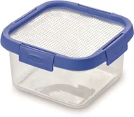 Lunch boxy - Curver pojemnik z silikonową pokrywką 1 l przezroczysty/niebieski - miniaturka - grafika 1