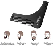Grzebienie fryzjerskie - Fox BEARD EXPERT Grzebień barberski do strzyżenia brody 12151 - miniaturka - grafika 1
