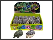 Figurki dla dzieci - Hipo Jeż gumowy 10cm z groszkiem p24 A180-PDQ - miniaturka - grafika 1