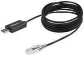 Kable USB - StarTech com 6 ft. / 1.8 m Cisco USB Console Cable - USB to RJ45 - 460Kbps - serial cable - 1.8 m - black ICUSBROLLOVR - miniaturka - grafika 1