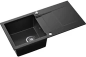 Zlewozmywaki - AXIS GROUP Zlew Cascada 40 1-komorowy czarny - miniaturka - grafika 1