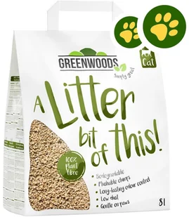 Greenwoods Podwójne ZooPunkty: Greenwoods, małe opakowanie - Plant Fibre, 8 l (ok. 3,4 kg) - Żwirek dla kotów - miniaturka - grafika 2