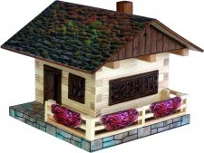 Walachia Drewniany zestaw do sklejania deski W-34 Dom alpejski 102 elementy - Modele do sklejania - miniaturka - grafika 2