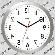 Zegary - Atrix Anty-zegar ścienny aluminiowy #S1 AL2412AC - miniaturka - grafika 1