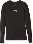 Gadżety dla kibiców - Puma PUMA męska ligi Base Layer Tee LS Jr Shirt, czarny, 176 655921 03 - miniaturka - grafika 1