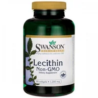 Witaminy i minerały dla sportowców - SWANSON Lecytyna (Lecithin) 1200mg - (90 kap) - miniaturka - grafika 1