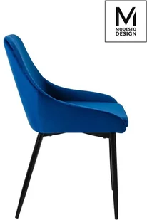 Modesto MODESTO krzesło CLOVER ciemny niebieski - welur, metal J-03.DARK.BLUE - Krzesła - miniaturka - grafika 4