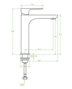 Laveo Raila BLL 02ND - Baterie umywalkowe - miniaturka - grafika 2