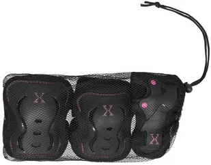 Nils Extreme H320 CZARNO-RÓŻOWY ROZM. L ZESTAW OCHRANIACZY EXTREME 16-60-123 - Ochraniacze - miniaturka - grafika 2