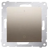 Wyłączniki światła i elektryczne - Kontakt Kontakt_Simon Łącznik dwubiegunowy (moduł) 16AX. 250V. zaciski śrubowe złoty mat DW2A.01/44 - miniaturka - grafika 1