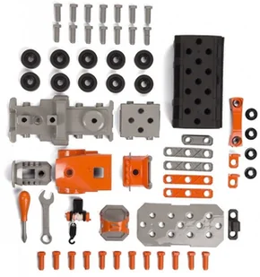 Smoby Ciężarówka z Dźwigiem 3w1 Black+Decker Dla Dzieci Narzędzia 60 Akc 360175 - Tory, garaże, parkingi - miniaturka - grafika 8