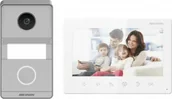 Wideodomofony - HIKVISION+B2C ZESTAW WIDEODOMOFONOWY HIKVISION DS-KIS101-P (Flush) 30901 - miniaturka - grafika 1