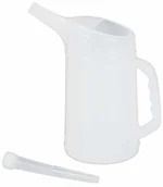 Kanistry - Relaxdays dzbanek na olej, elastyczny króciec do napełniania, kubek do pomiaru oleju do wymiany oleju, odporny na pękanie, do samochodu, PE, różne Rozmiary: biały, kolor: biały - miniaturka - grafika 1