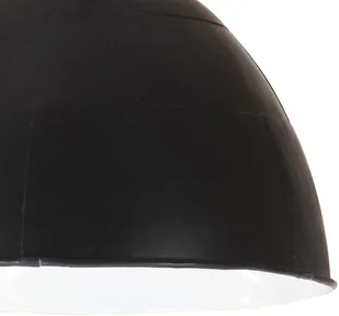 VidaXL Industrialna lampa wisząca, 25 W, czarna, okrągła, 31 cm, E27 320548  VidaXL - Lampy pozostałe - miniaturka - grafika 6