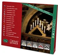 Pozostałe oświetlenie - Konstsmide 2262  510 drewniany świecznik, lakierowany na kolor czerwony/do użytku wewnątrz pomieszczeń (IP )/230 V wewnętrzny/7 przejrzysta/białe żarówki przewód 2262-510EE - miniaturka - grafika 1