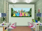 Tapety - AG Design ftdh 0625 księżniczek pokoju dziecięcego DISNEY PRINCESS zamka, papier foto tapeta  202 x 90 cm  1 część, papier, wielokolorowa, 0,1 x 202 x 90 cm FTDh 0625 - miniaturka - grafika 1