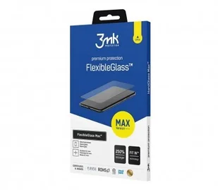 3MK Szkło ochronne Flexible Glass Max iPhone 12 Mini, z czarną ramką 5903108292269 - Szkła hartowane na telefon - miniaturka - grafika 3