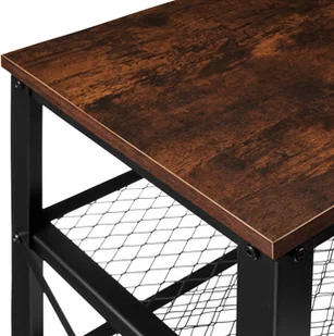 tectake Regał na buty Blackpool - industrialny ciemny 404289 - Szafki na buty - miniaturka - grafika 4