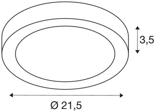 Spotline SLV SENSER 24 CW wewnętrzna oprawa ścienna i sufitowa natynkowa LED okrągła biała 4000 K 1004702 - Lampy ścienne - miniaturka - grafika 4