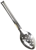 Akcesoria gastronomiczne - Vogue Perforowana łyżka cedzakowa z haczykiem ze stali nierdzewnej | 305 mm L670 - miniaturka - grafika 1
