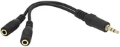 Złącza, przejściówki, adaptery - HQ Rozg.Jack WT.3,5-2GN.3,5ST.z kablem 91-212# - miniaturka - grafika 1