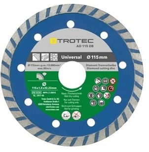 TROTEC Zestaw diamentowych tarcz tnących 110/115 - Tarcze do pił - miniaturka - grafika 4