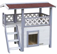 Legowiska dla psów - Kerbl KERBL 81514 domek kot Lodge Ontario, 77 x 50 x 73 cm - miniaturka - grafika 1