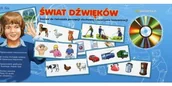 Filologia i językoznawstwo - Świat dźwięków. Zestaw do ćwiczenia percepcji słuchowej i rozwijania koncentracji. - Praca zbiorowa - miniaturka - grafika 1