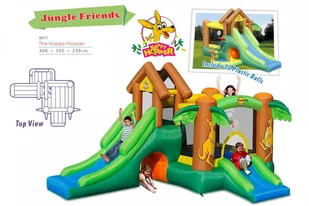 Happy Hop Dmuchaniec - Szczęśliwy Kangur Zamek Dmuchany Trampolina Zjeżdzalnia 90 - Place zabaw - miniaturka - grafika 2