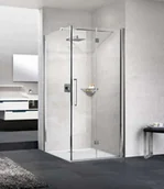 Ścianki i drzwi prysznicowe - Novellini Young F Ścianka boczna 89-91x200 cm profile biały mat szkło przezroczyste Y2FG89-1U - miniaturka - grafika 1