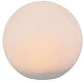 Lampy ogrodowe - Trio Leuchten Lampa zewnętrzna z bolcem uziemiającym biała 30 cm ładowana energią słoneczną - Gabriel - miniaturka - grafika 1