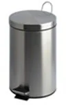 Koszyki łazienkowe - V-Part VB 222220 kosz kosz na śmieci z pedałem 20 litrów, ze stali szlachetnej VB 222220 - miniaturka - grafika 1