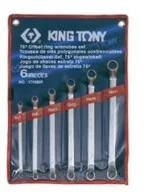 KING TONY Zestaw kluczy oczkowych odgiętych 75° 1706MR, 6-17 mm - Zestawy narzędziowe KING TONY Zestaw kluczy oczkowych odgiętych 75° 1706MR, 6-17 mm - Zestawy narzędziowe - miniaturka - grafika 2