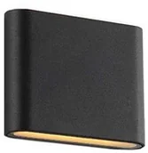 Lampy ścienne - Azzardo Kinkiet LAMPA ścienna CREMONA S MAX-1015S-DGR prostokątna OPRAWA metalowa LED 6W do łazienki IP54 grafitowa - miniaturka - grafika 1