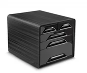 Szafki biurowe - CEP Zestaw 5 szufladek CEP Smoove, czarny C7213-05 - miniaturka - grafika 1