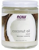 Pozostałe kosmetyki - Now Foods, 100% Natural Coconut Oil, 7 FL OZ (207 ML) 7683 - miniaturka - grafika 1