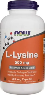 Now Foods NOW L-Lysine 500mg 250caps - Aminokwasy - miniaturka - grafika 2