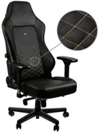 Fotele gamingowe - noblechairs Fotel gamingowy noblechairs HERO czarny złote obszycie NBL-HRO-PU-GOL - miniaturka - grafika 1