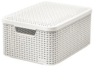 Curver STYLE M Pudełko z pokrywką kremowy 205848 - Akcesoria łazienkowe - miniaturka - grafika 2