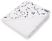 Okrycia kąpielowe dla dzieci - Sensillo Okrycie kąpielowe z kapturkiem biały - miniaturka - grafika 1