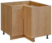 Szafki kuchenne - MEBLE OKMED Szafka kuchenna stojąca Laxy 90 cm kolor dąb hikora - miniaturka - grafika 1