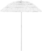 Parasole ogrodowe - VidaXL Parasol plażowy, biały, 180 cm 314700 VidaXL - miniaturka - grafika 1
